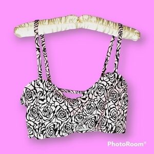 UK2LA Pink Rose Crop Top Tank Top Size Large